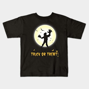 Trick or treat Halloween zombie Kids T-Shirt